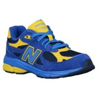 new balance 990 new balance voor kleine jongens loopschoenen blauw geel marine On Sale Wholesale jxflj294